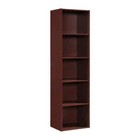 5-Shelf,59 in. H Mahogany Bookcase