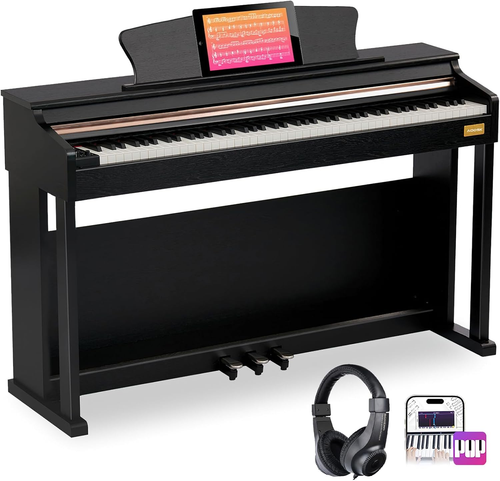 88 Key Digital Piano,Weighted Hammer Action Digital Piano with Full-Size Weighte - Picture 8 of 12
