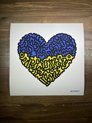 Mr.Doodle 「Doodle for Ukraine」 ジークレープリント Ukraine Doodle