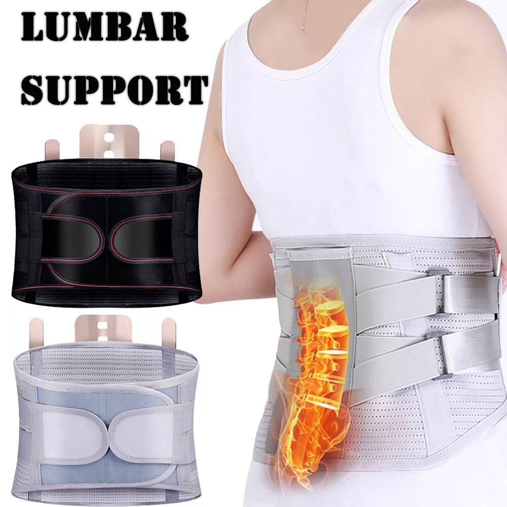 Back Support Lower Back Brace Pain Relief Lumbar Support Belt With Metal Plate