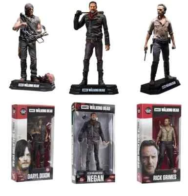 Figurine the walking dead rick grimes daryl negan 15cm modele collection neuve - Photo 1/4