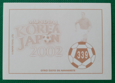 2002 Navarrete Korea Japan World Cup FIFA Face CROMO #339 SWEDEN