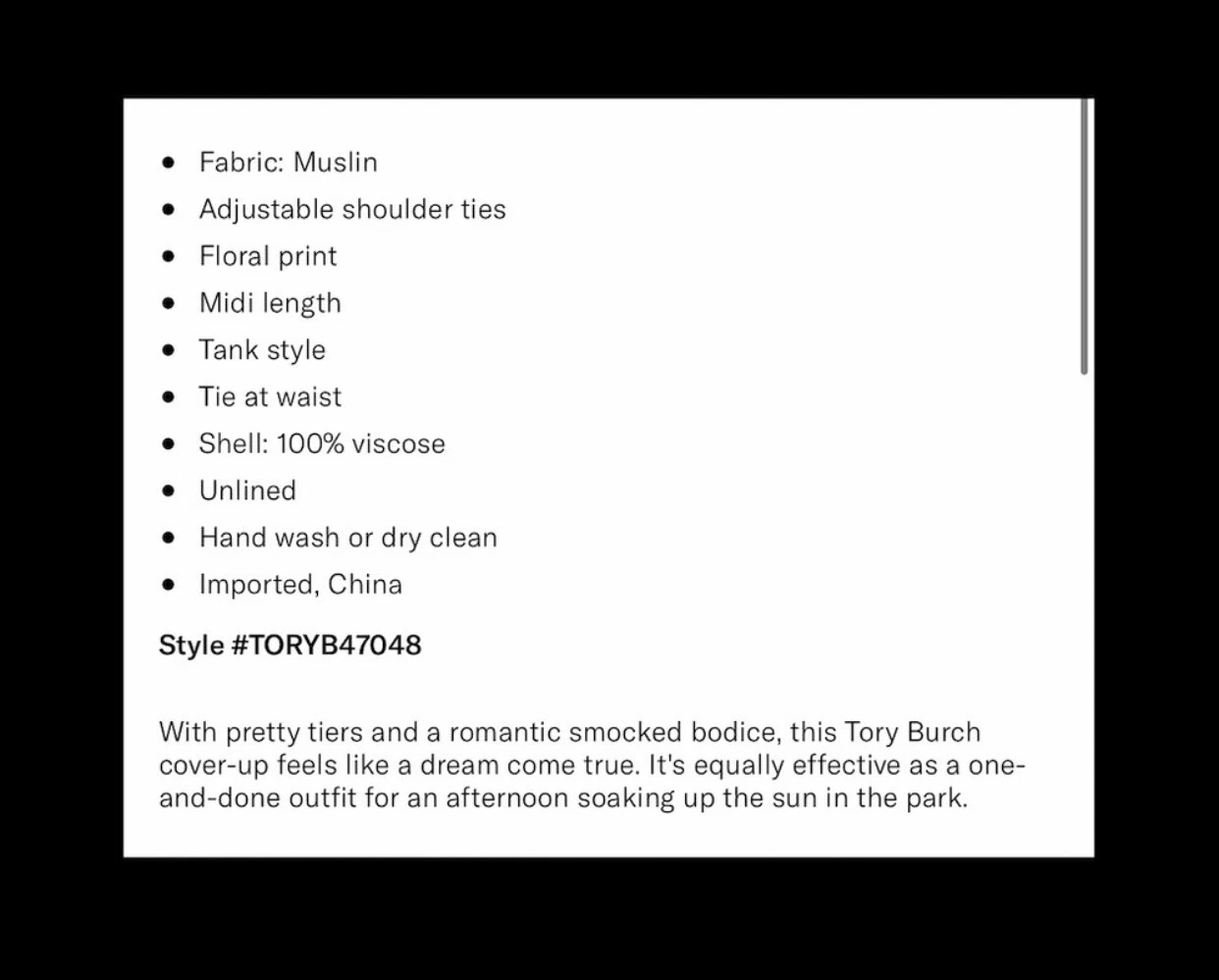 Abito a strati Tory Burch Wild Pansy con volant. Taglia S. Nuovo con etichetta. Vendita al dettaglio $358