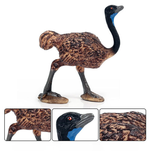 Afrikanischer Strauß Struthio Vogel Tierfigur Modell Spielzeug Sammler Dekor Kind Geschenk - Bild 1 von 16