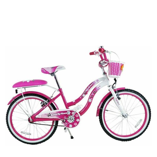BICICLETTA BAMBINA 20 BUTTERFLY FLOWER BICI RAGAZZA BIMBA BUTTERFLY 20\
