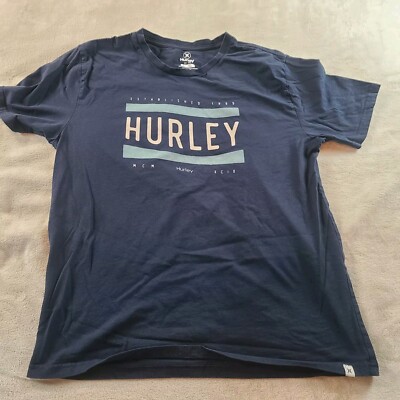Hurley Mens Large Navy Blue Established 1999 Shirt