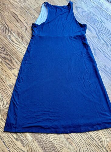 Athleta Reversible Santorini Sleeveless Navy Blue Gray Dress Size Small EUC - Picture 4 of 7