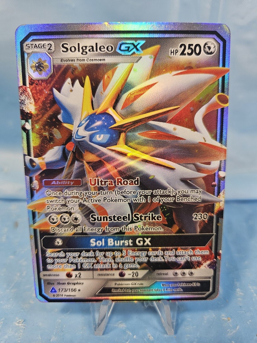 Pokemon Solgaleo GX HP 250 173/156 Holo Ultra Rare | eBay