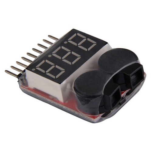 1-8S Buzzer Lipo Alarm Warner Schutz Checker Voltage Buzzer *1 LED PieperHOT - Bild 8 von 9