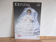 New Original Craftime Krystal Wedding Doll Knitting  Pattern Fits 15inch CH5