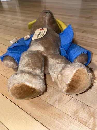 Vintage 1975 Paddington Bear Darkest Peru To London England Eden Toys 14” Plush - Picture 6 of 24