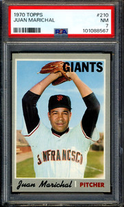 1970 Topps #210 Juan Marichal PSA 7 NM *San Francisco Giants*