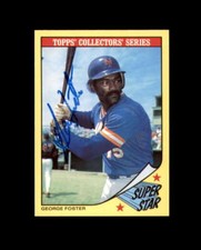 George Foster Signed 1986 Topps Super Star New York Mets Autograph