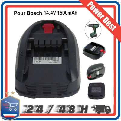 14,4V Pour Bosch Batterie PSB PSR 14.4 LI 2607336038 2607336037 1600Z00002 Akku