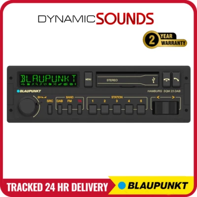 Blaupunkt Hamburg SQM 23 DAB Multicolour Cult Car Radio DAB+ Bluetooth Dual USB