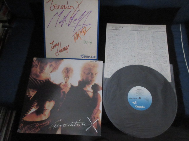 X　1stアルバム（LP） Generation X ST 1st First Japan Vinyl LP with Signed Card