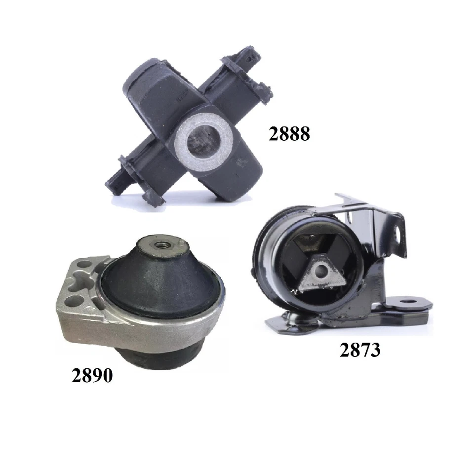 3PCS MOTOR & TRANS MOUNT FIT Mercury Cougar 1999-2002,Mystique 1998-2000 2.0L-AT - Image 2 of 4
