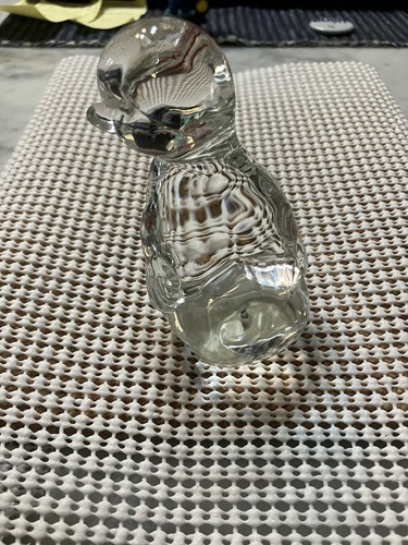 Fenton Art Glass Clear Duck Duckling - Picture 2 of 9
