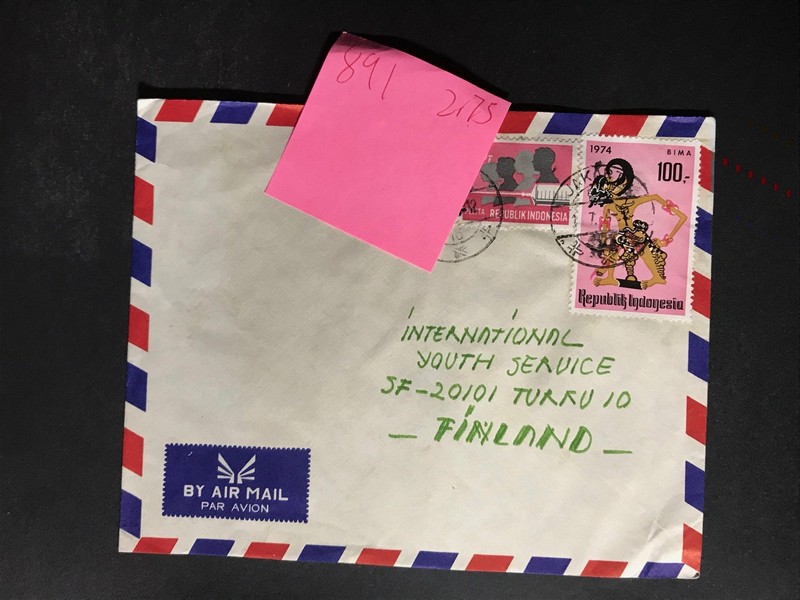 Indonesia #780//B242 Cover to Finland 1970-1999 Cover #845