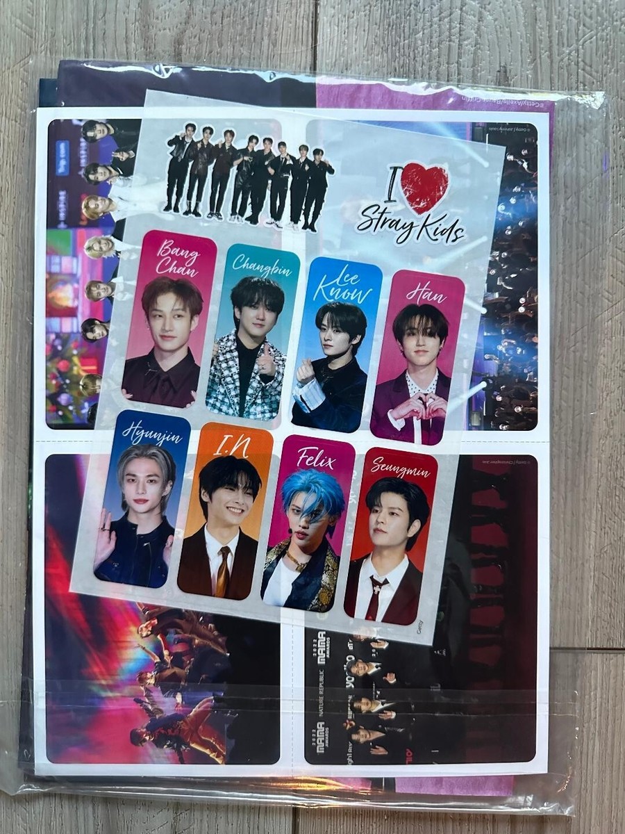 2024 Ultimate STRAY KIDS FAN PACK K-POP Superstars POSTER Art Card