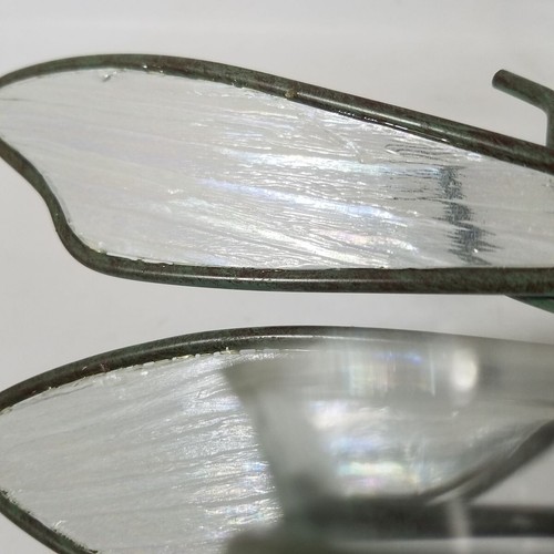 PartyLite Libelle Metall irisierende Glas Wandleuchte P7758 10" Stimmleuchter Box - Bild 7 von 13