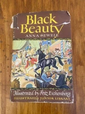 Vintage 1945 Black Beauty Book Anna Sewell, Fritz Eichenberg, Junior Library HC