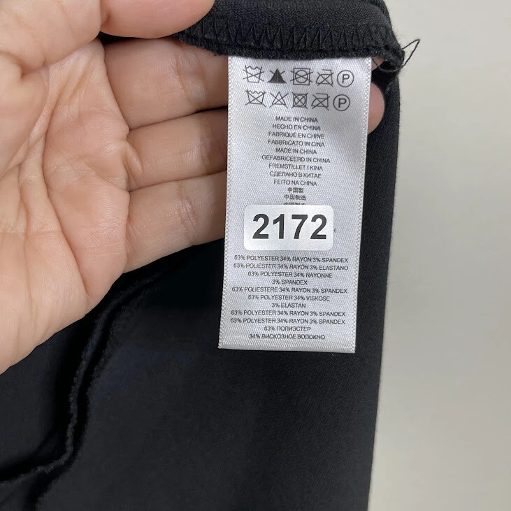 Abito Michael Kors taglia 2 aderente svasato mini primavera verde colorblock senza maniche lavoro