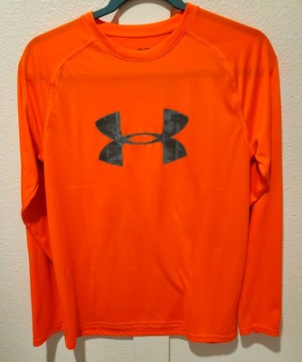 orange under armour long sleeve shirt