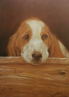 only the lonely by john silver limited edition bassett hound dogs