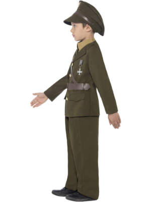Army Officer Costume Kids Authentic Green Military Dress Uniform | eBay