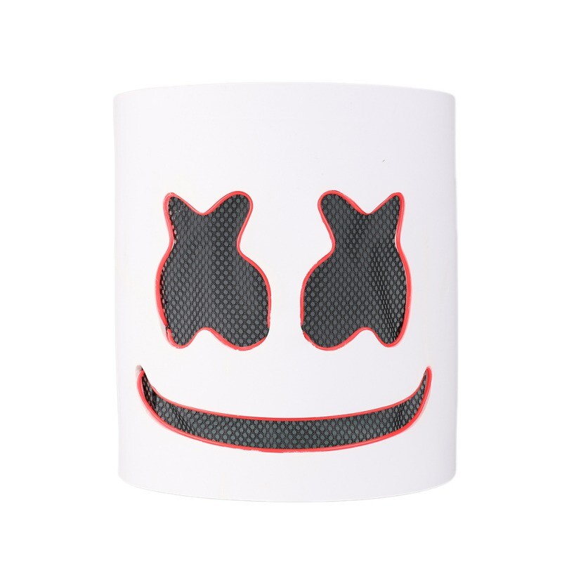DJ MarshMello LED Mask Helmet for Rave Party Cosplay Costume Prop Music Festival