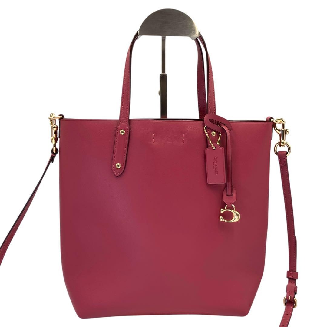 COACH 78217 Central Shopper Tote Refined Calf Leather Crossbody