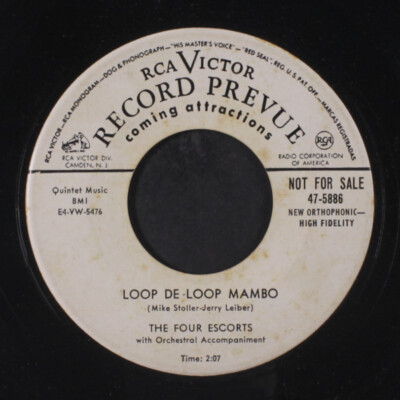 Vier Escorts: Ösen De Ösen Mambo / Love Me Rca 7 '' Einzel 45 RPM