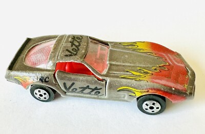 1982 Road Champs 1973 Corvette Stingray Color Changes Flames Diecast Car Vintage
