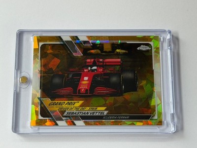 2021 Topps Chrome Sapphire Edition Formula 1 43/50 Sebastian Vettel 165