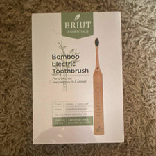 SEALED BRIUT Essentials Bamboo Handle Sonic Electric Toothbrush Gold