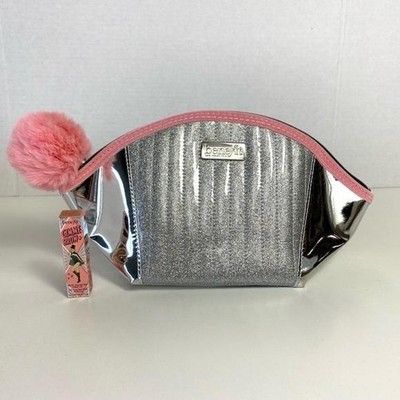 Benefit Makeup Bag & Gimme Brow+ 2 Warm Golden Blonde Mini Set Gift New