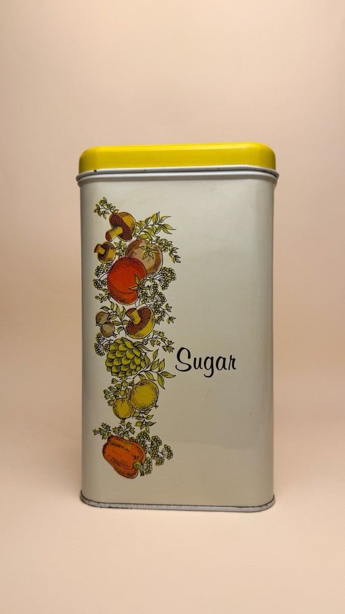 Vintage Tin Flour & Sugar Containers | Farmhouse Kitchen Canisters
