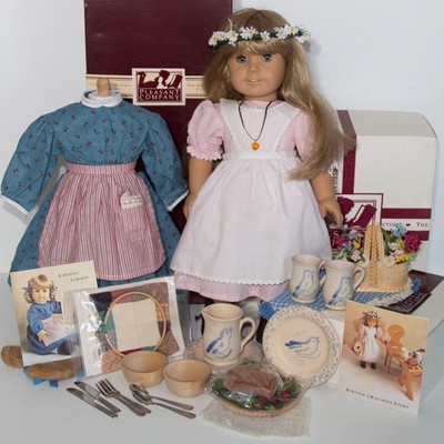 1988 White Body Pleasant Company Kirsten with Meet and Birthday Collection