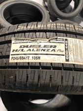 2 New 245 65 17 Bridgestone Dueler Hl Alenza Plus All Season Tires