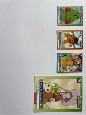 3x Digimon Karten - Mini
