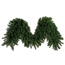 Vickerman 9' x 24" Deluxe Sequoia Pine Artificial Unlit Garland with Guage