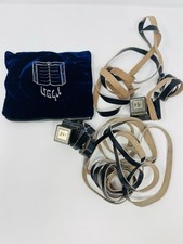 Tefillin Tfilin Tfillen & Velvet Blue Bag Judaica Jewish