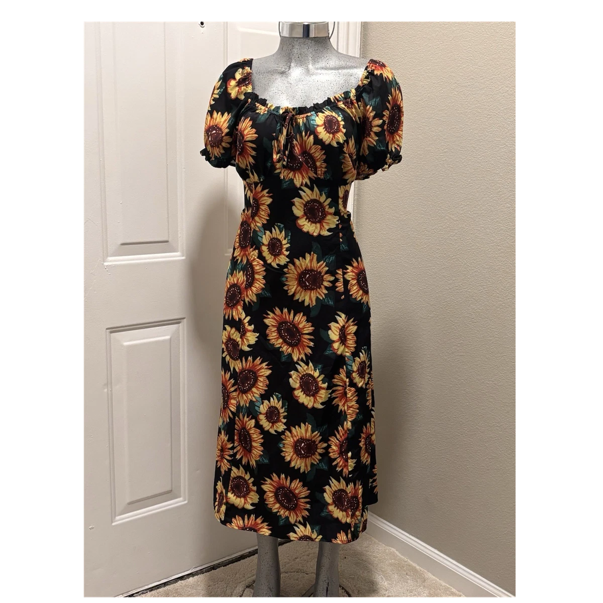Sunflower Print In Women