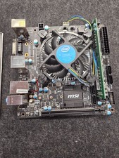 MSI H110I PRO Mini-ITX Motherboard w/ i3-7100T W/Heatsink  W/I/O plate W/8gb RAM