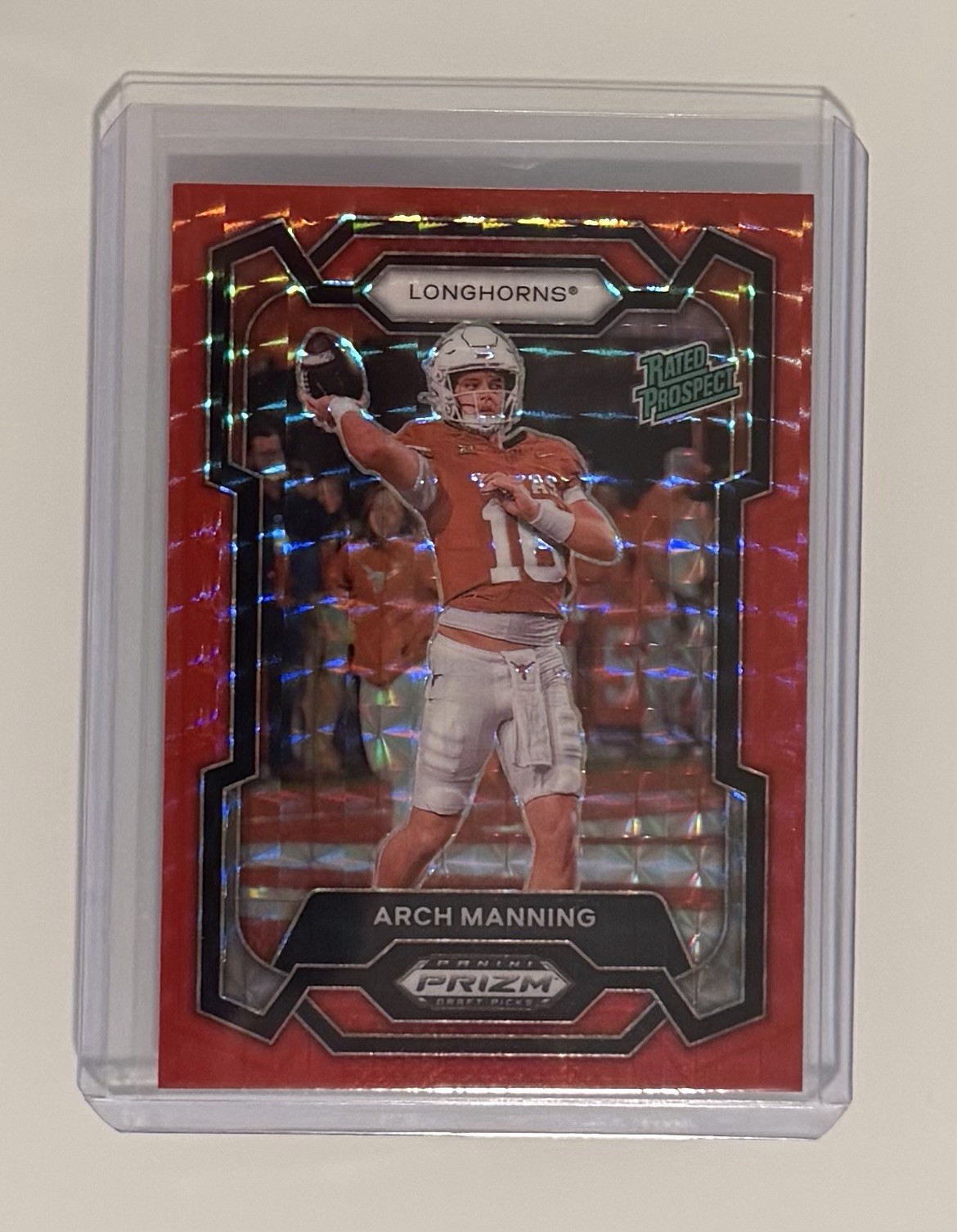 2024 Panini Prizm Draft Picks - Arch Manning Rated Prospect #192 Red Finite /125