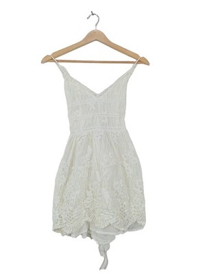 YOINS Sommerkleid Damen Kleid Gr. DE 34 weiß Elegant