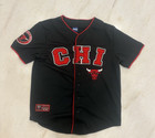 Ultra GAME Chicago Bulls NBA Button-Front Jersey Shirt Black/Red/White S — photo 1