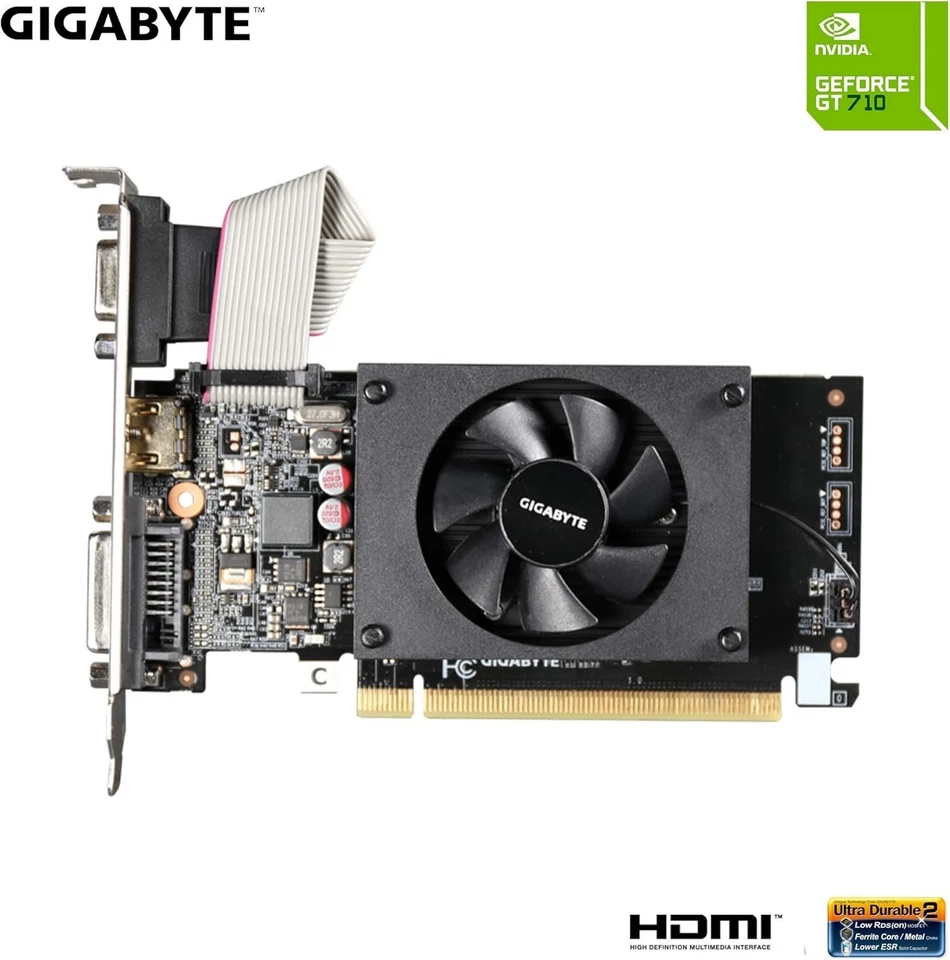 Nvidia GeForce GT 710 2GB Low Profile Video Card for Ultimate Gaming Experience - Image 4 of 4