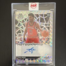 2024-25 Panini Mosaic #RAM-MIS Yves Missi Rookie Autographs Mosaic Pelicans